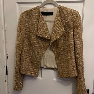 Jenni Kayne gold tweed jacket 6